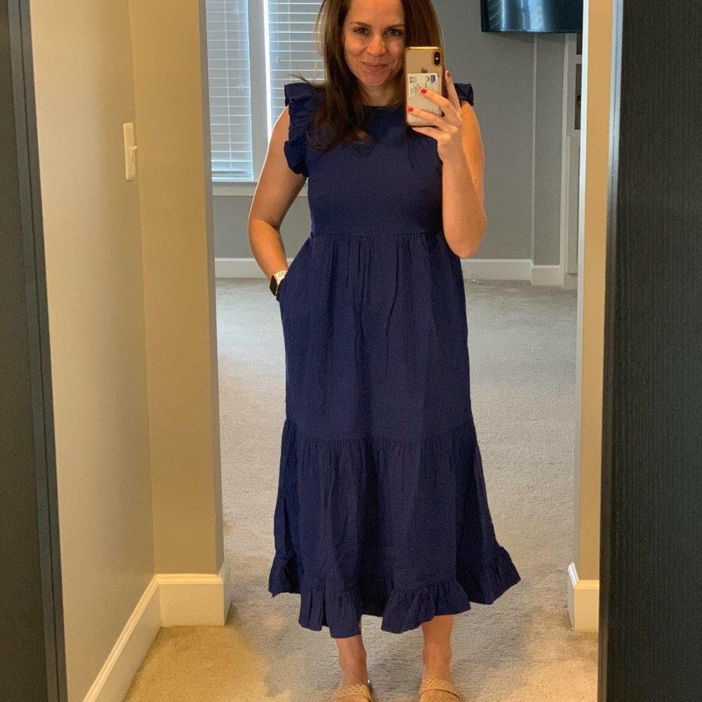 Target Universal Thread Maxi Ruffle Dress. Sz XS.